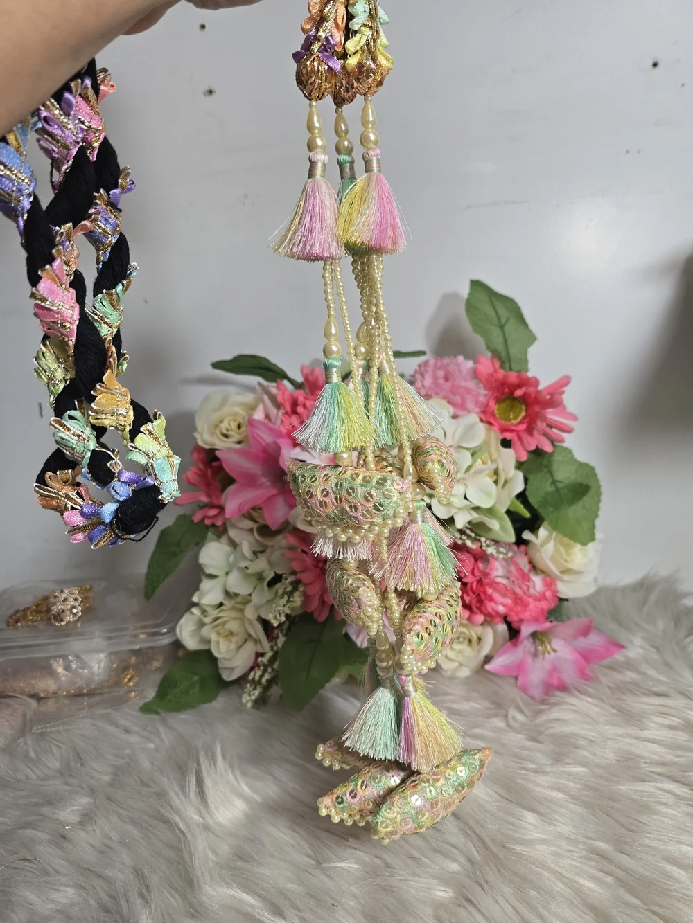 Handcrafted Multicolor Tassel Punjabi Paranda for Women